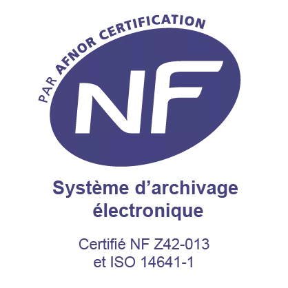 Certification afnor système d'archivage électronique